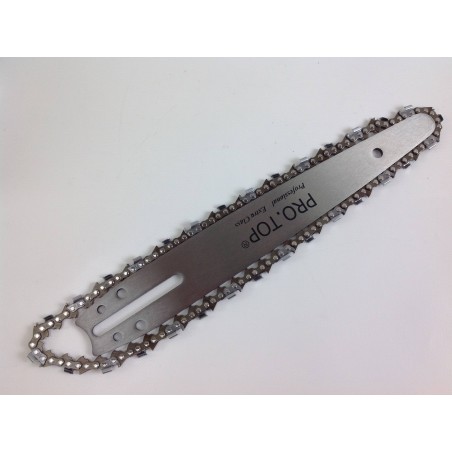 Kit barre à découper 25 cm 10" + chaîne 1/4" 60 maillons pour tronçonneuses divers modèles | Newgardenstore.eu