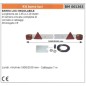 Adjustable light bar kit length from 1.45 to 2.10 metres in galvanised sheet metal