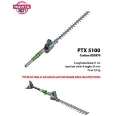 Application trimmers for "multitool" PPX 1000 EGO blade length 51 cm