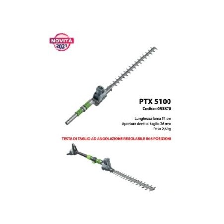 Hedge trimmer application for EGO PPX 1000 multitool blade length 51 cm | Newgardenstore.eu