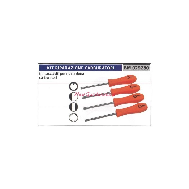 Carburettor repair screwdriver kit NEW GARDEN STORE 029280