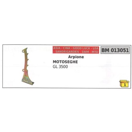 Harpon ASIA pour tronçonneuse GL 3500 013051 | Newgardenstore.eu