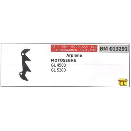 Harpon ASIA pour tronçonneuse GL 4500 013291 | Newgardenstore.eu