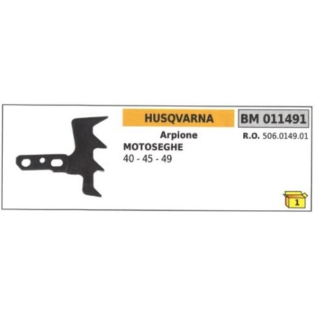 Arpione HUSQVARNA per motosega 40 45 49 011491 | Newgardenstore.eu