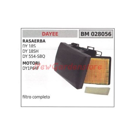 Filtro aria DAYEE per rasaerba DY 18S e motori DY1P64F 028056 | Newgardenstore.eu