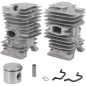 Kit cilindro pistone segmenti motore motosega P43 SP43 XC242 GGP STIGA 18800687