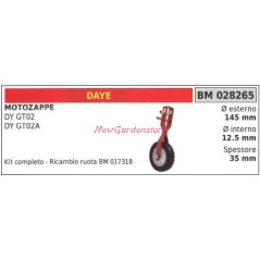 Kit de montage et roue DAYE motofaucheuse DY GT02 02A 028265