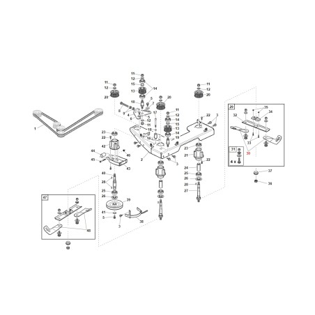 Kit paire de lames droite + paire de lames gauche GIANNI FERRARI GTR112 152 mm | Newgardenstore.eu