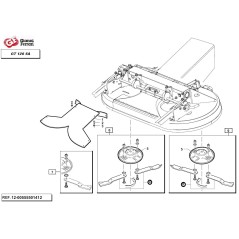 GIANNI FERRARI Kit lame de mulching droite + lame de mulching gauche