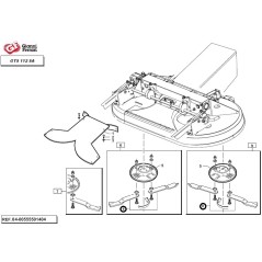 GIANNI FERRARI kit disco derecho + disco izquierdo para plataforma de cuchillas GTS 112 SA