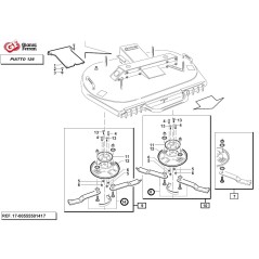 KIt coppia lama mulching sinistra + coppia lama mulching destra GIANNI FERRARI