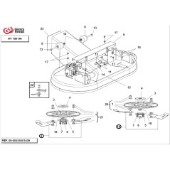 GIANNI FERRARI Bausatz rechtes Mulchmesser + linkes Mulchmesserpaar