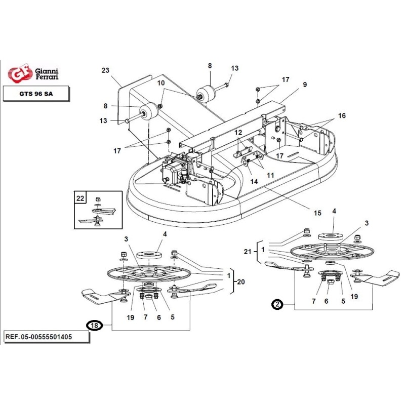 GIANNIFERRARI left + right retractable blade pair kit