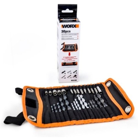 Kit di inserti e punte (30 pz) WA1106 per trapano avvitatore WORX | Newgardenstore.eu