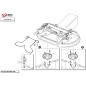 Kit pre-mounted mulching right disc + pre-mounted mulching left disc