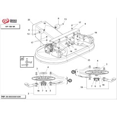 GIANNI FERRARI Kit disque de mulching gauche TG200 + disque de mulching droit TG200