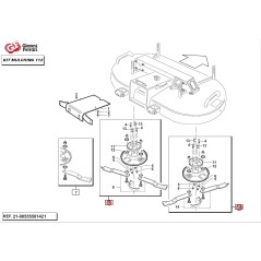 Linke Mulchscheibe PG112 vormontiert + rechte Mulchscheibe PG 112 vormontiert | Newgardenstore.eu