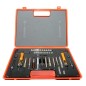Helical spark plug threading kit with setter for 4x0.7 5x0.8 6x1 8x1.25 chainsaw mowers