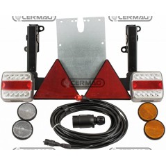 Kit luces LED montadas sobre soporte basculante para máquina agrícola | Newgardenstore.eu