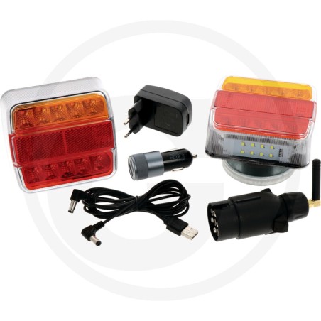 7-pin radio-controlled wireless magnetic headlight set | Newgardenstore.eu