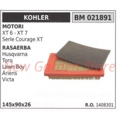 KOHLER Luftfiltersatz KOHLER Motor XT6 7 SERIE COURAGE XT für Rasenmäher HUSQVARNA021891 | Newgardenstore.eu