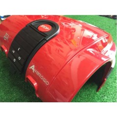 Red cover assembly with keypad and rubber bumper ORIGINAL AMBROGIO robot | Newgardenstore.eu