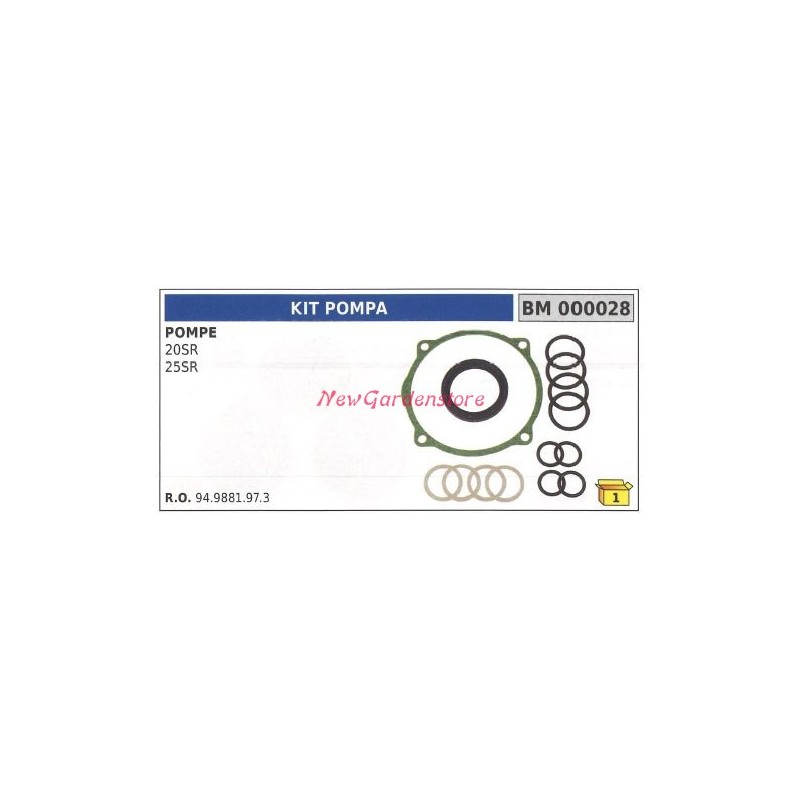 Kit de joints pour pompe UNIVERSELLE Bertolini 20SR 25SR 000028