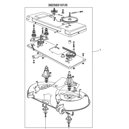 Tractor cortacésped STIGA NJ102 original con plataforma de corte ensamblada sin cuchillas | Newgardenstore.eu
