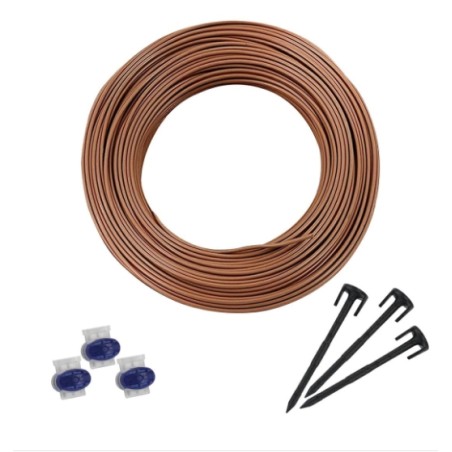 Kit de instalación 300 m de cable 500 clavos 6 conectores para robot cortacésped AMBROGIO | Newgardenstore.eu