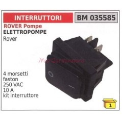 KIT Interruttore ROVER POMPE motore elettropompa rover 4 morsetti faston 035585