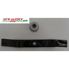 Kit cuchilla original + buje portacuchillas para GRIN HM46 cortacésped de empuje | Newgardenstore.eu