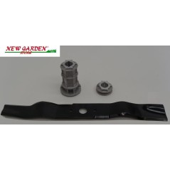 Kit cuchillas + buje portacuchillas para GRIN cortacésped de empuje mod. HM46A - PM46 PRO | Newgardenstore.eu