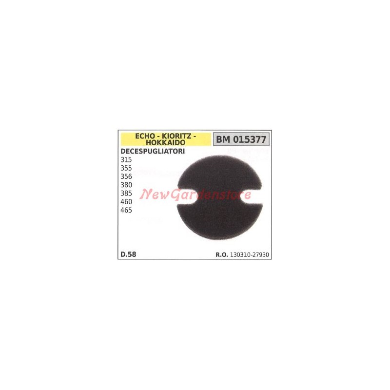 ECHO Air Filter for Brush Cutter 315 355 356 380 385 015377
