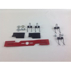 Rasenmähermesser-Kit + 4 Ersatzfedern + Messeradapter + Messerbefestigungsschrauben | Newgardenstore.eu