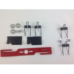 Lawn mower blade kit + 4 spare springs + blade adapters + blade retainer screws