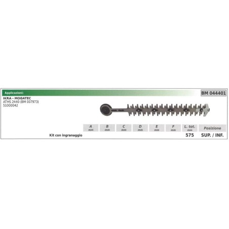 Kit lame inférieure / supérieure IKRA taille-haie ATHS 2440 044401 | Newgardenstore.eu