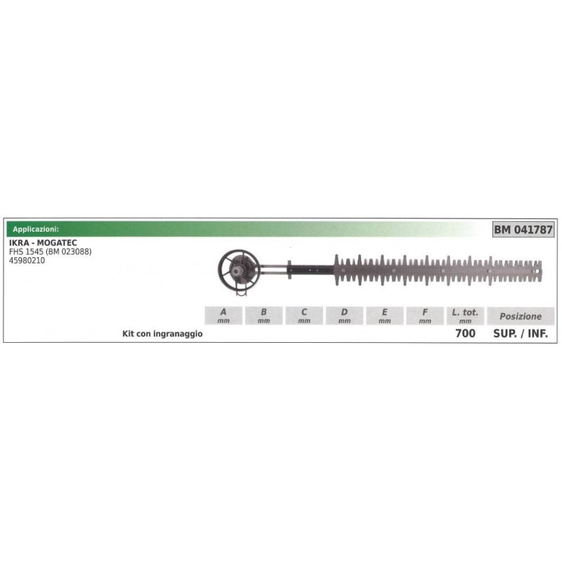 IKRA Ober- / Untermessersatz IKRA Heckenschere FHS 1545 041787