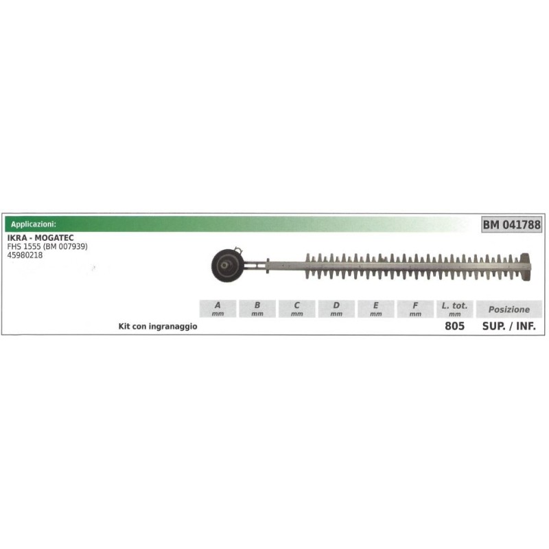 IKRA Ober- / Untermessersatz IKRA Heckenschere FHS 1555 041788