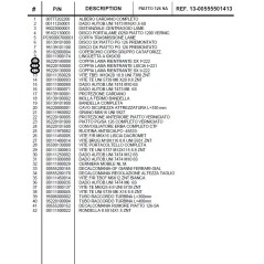 Juego cuchillas 8 PIEZAS GIANNI FERRARI Máquina BIEFFEBI plana 126SA