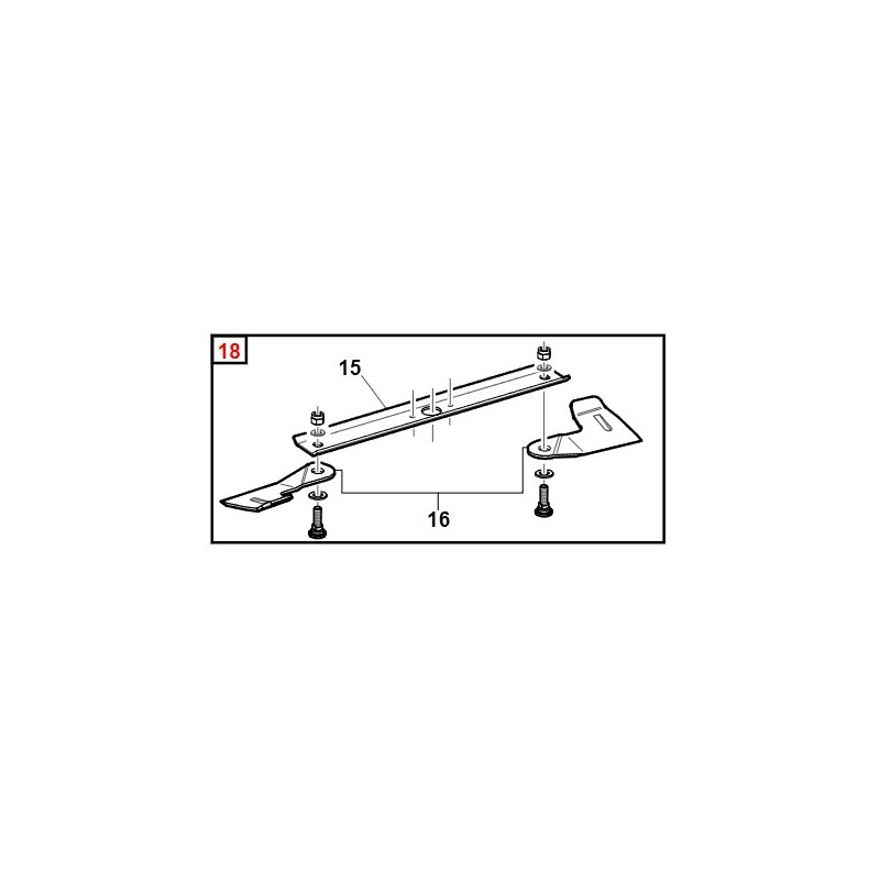 Blade kit ORIGINAL GIANNI FERRARI professional machine GTM 155