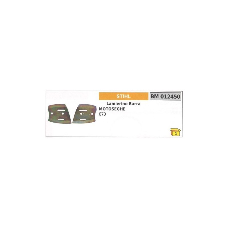 Kit de placa de refrentado de cadena STIHL para motosierra 070 012450