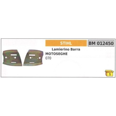 Kit de placa de refrentado de cadena STIHL para motosierra 070 012450 | Newgardenstore.eu