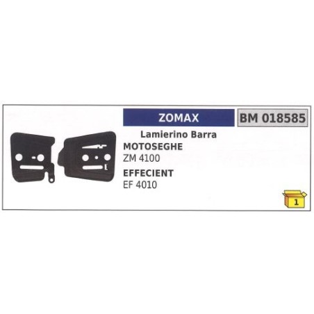 Kit lamierini barra lato catena ZOMAX per motosega ZM 4100 018585 | Newgardenstore.eu