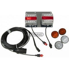 Led rear light kit magnetic support agricultural machine | Newgardenstore.eu