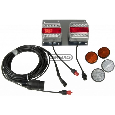 Led rear light kit magnetic support agricultural machine | Newgardenstore.eu