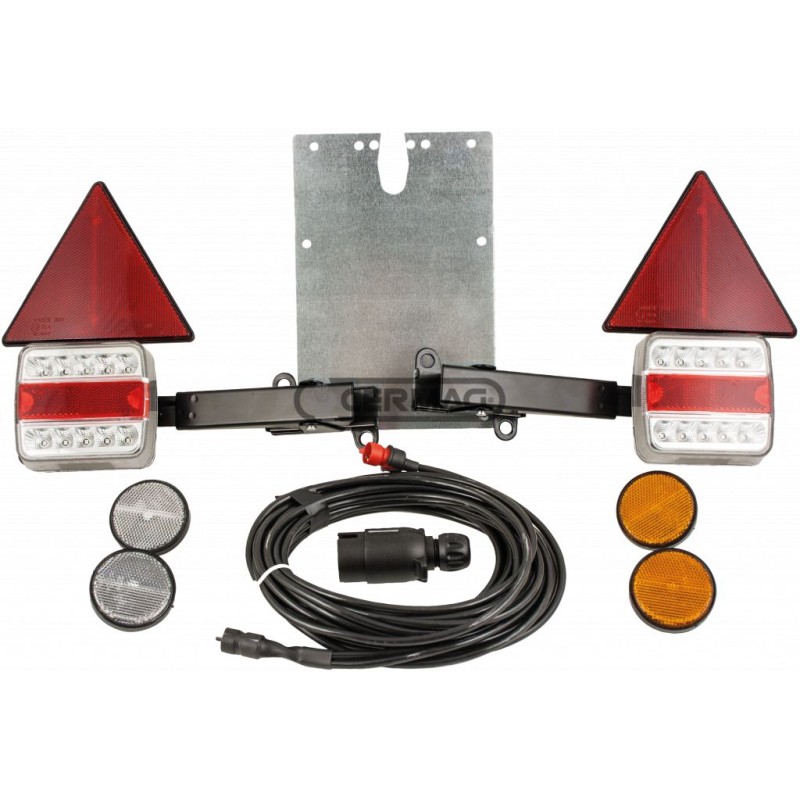 Agricultural machine snap-on rear light kit