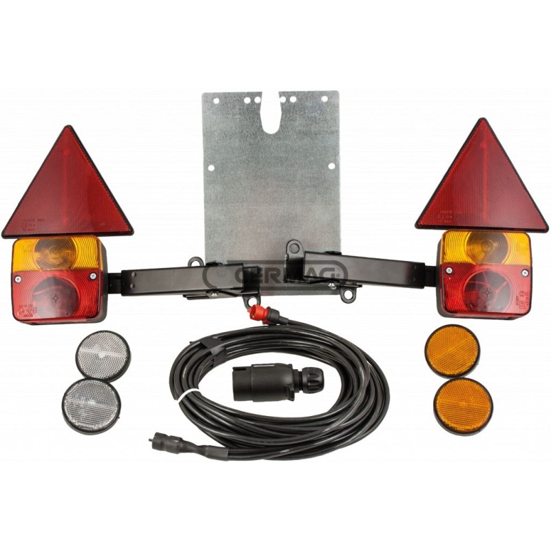 Agricultural machine snap-on rear light kit