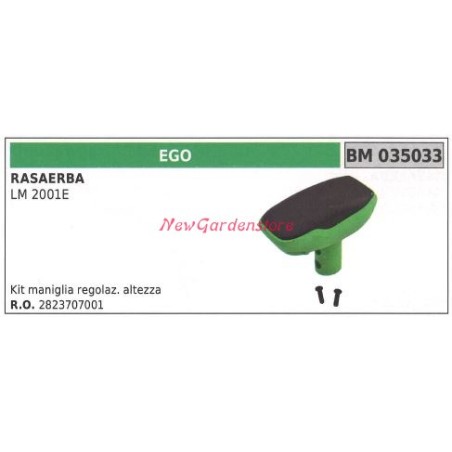 Kit maniglia regolazione altezza EGO tagliaerba tosaerba rasaerba LM2001E 035033 | Newgardenstore.eu