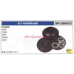 Bertolini pump diaphragm kit 20RT 20SR 006473 | Newgardenstore.eu