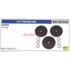 Kit de membrane UNIVERSEL pour pompe Bertolini PA 530 003345